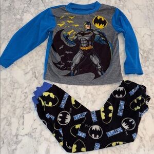 BATMAN FLEECE PJ TOP & BOTTOM 6/7